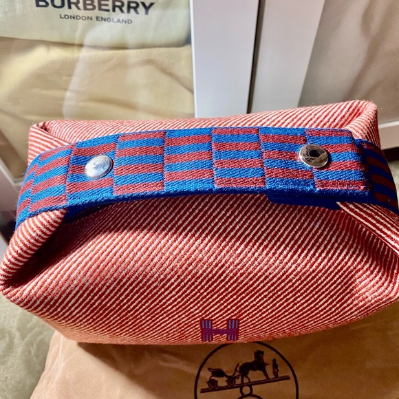 ❤️ HERMES LIMITED EDITION RANK SA CANVAS BRIDE-A-BRAC POUCH stripe by: Hermes - Picture 2 of 11
